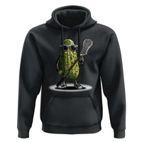 Funny Lacrosse Hoodie Pickle Playing Lax Lover Player - Wonder Print Shop
