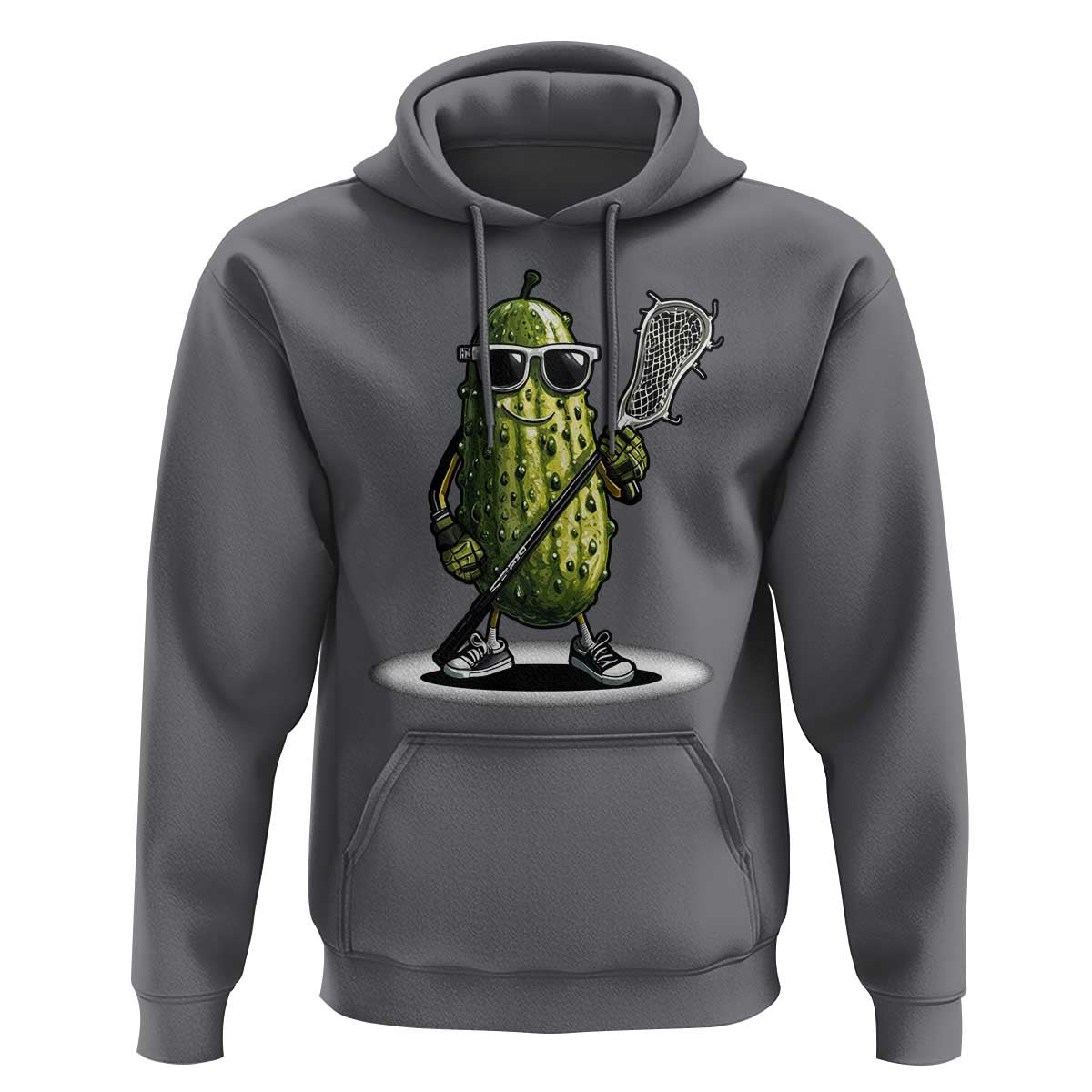Funny Lacrosse Hoodie Pickle Playing Lax Lover Player - Wonder Print Shop