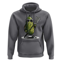 Funny Lacrosse Hoodie Pickle Playing Lax Lover Player - Wonder Print Shop