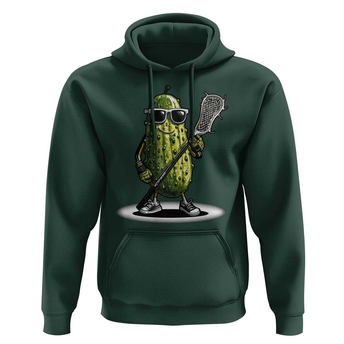 Funny Lacrosse Hoodie Pickle Playing Lax Lover Player - Wonder Print Shop