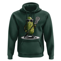 Funny Lacrosse Hoodie Pickle Playing Lax Lover Player - Wonder Print Shop