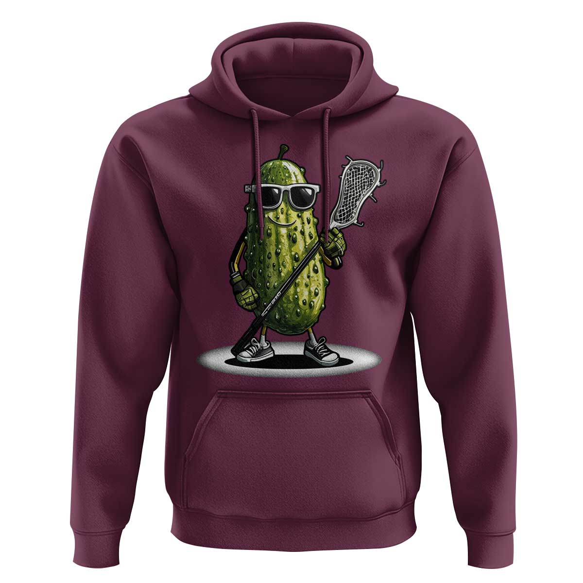Funny Lacrosse Hoodie Pickle Playing Lax Lover Player - Wonder Print Shop