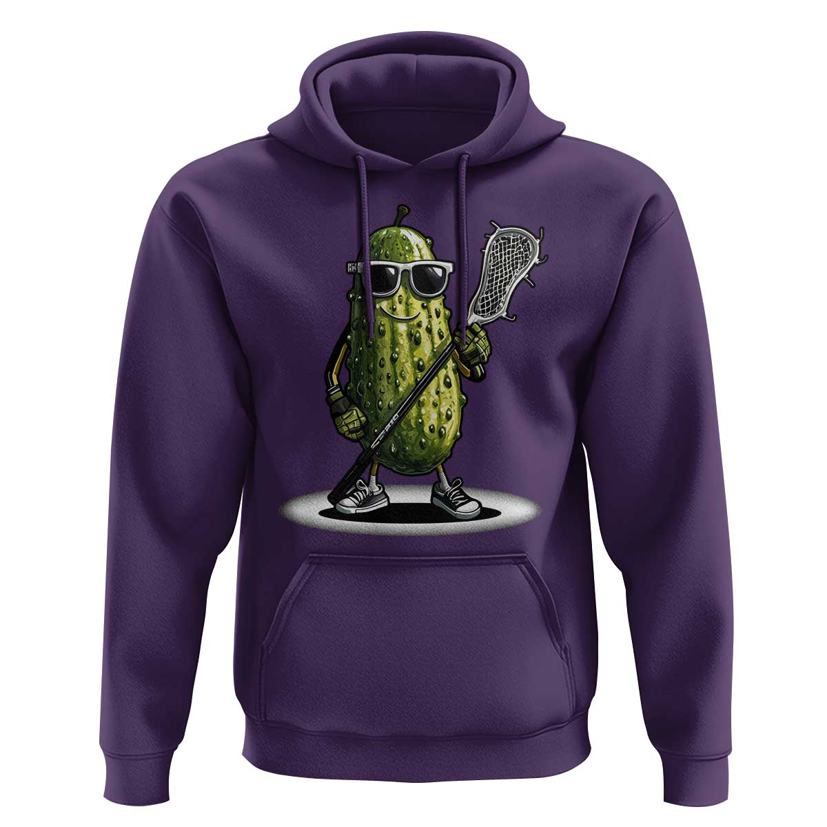 Funny Lacrosse Hoodie Pickle Playing Lax Lover Player - Wonder Print Shop