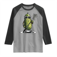 Funny Lacrosse Raglan Shirt Pickle Playing Lax Lover Player - Wonder Print Shop