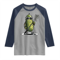 Funny Lacrosse Raglan Shirt Pickle Playing Lax Lover Player - Wonder Print Shop