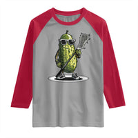 Funny Lacrosse Raglan Shirt Pickle Playing Lax Lover Player - Wonder Print Shop