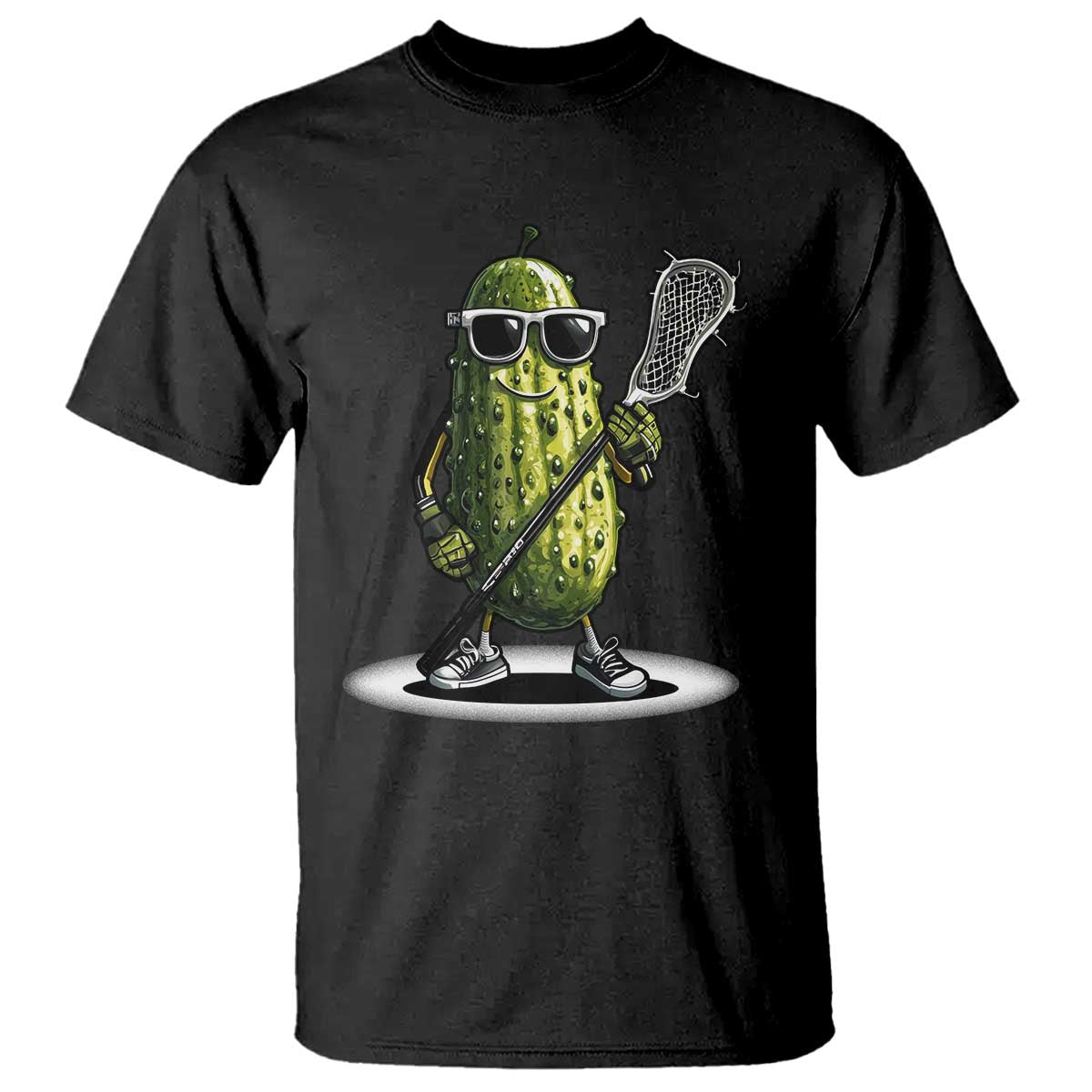 Funny Lacrosse T Shirt Pickle Playing Lax Lover Player - Wonder Print Shop