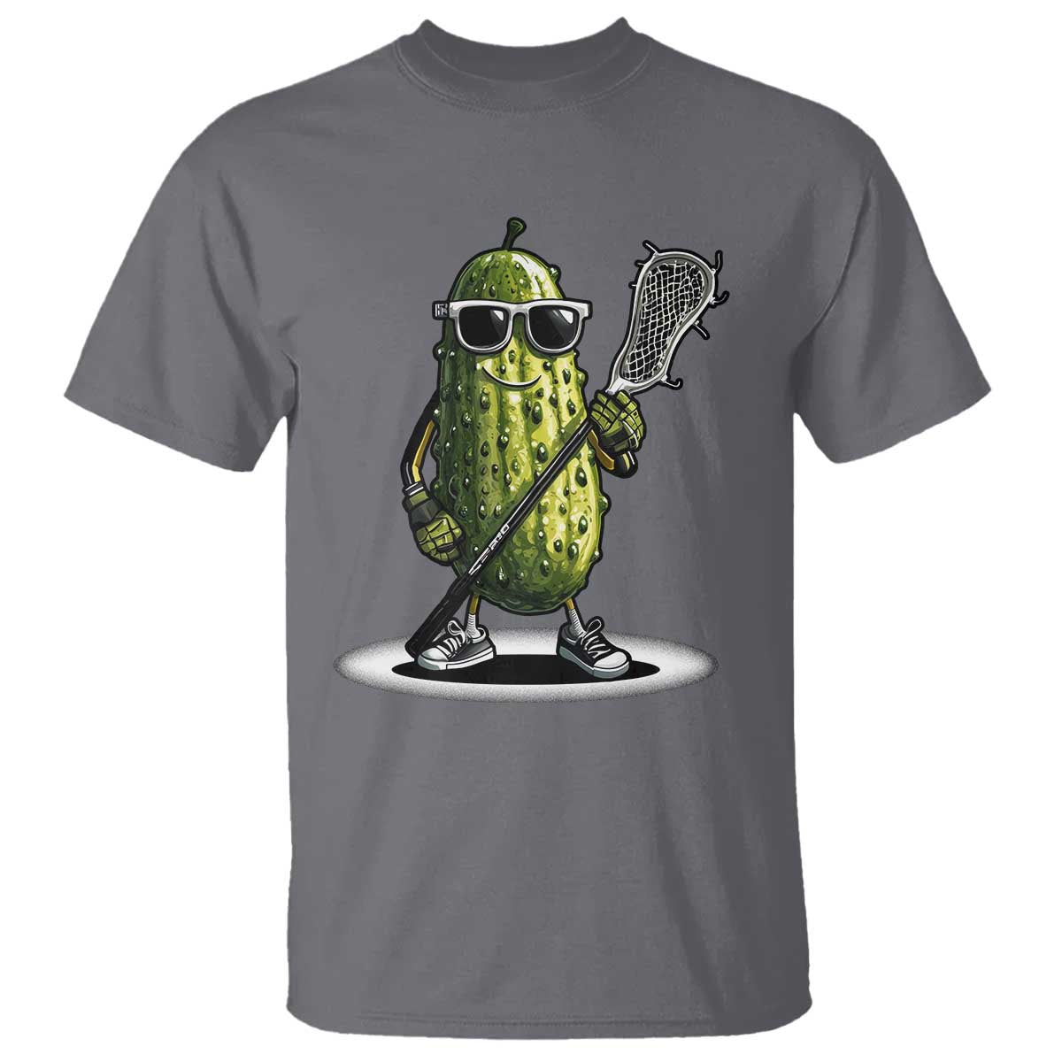 Funny Lacrosse T Shirt Pickle Playing Lax Lover Player - Wonder Print Shop