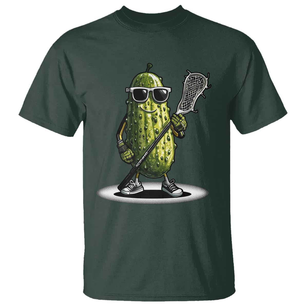 Funny Lacrosse T Shirt Pickle Playing Lax Lover Player - Wonder Print Shop