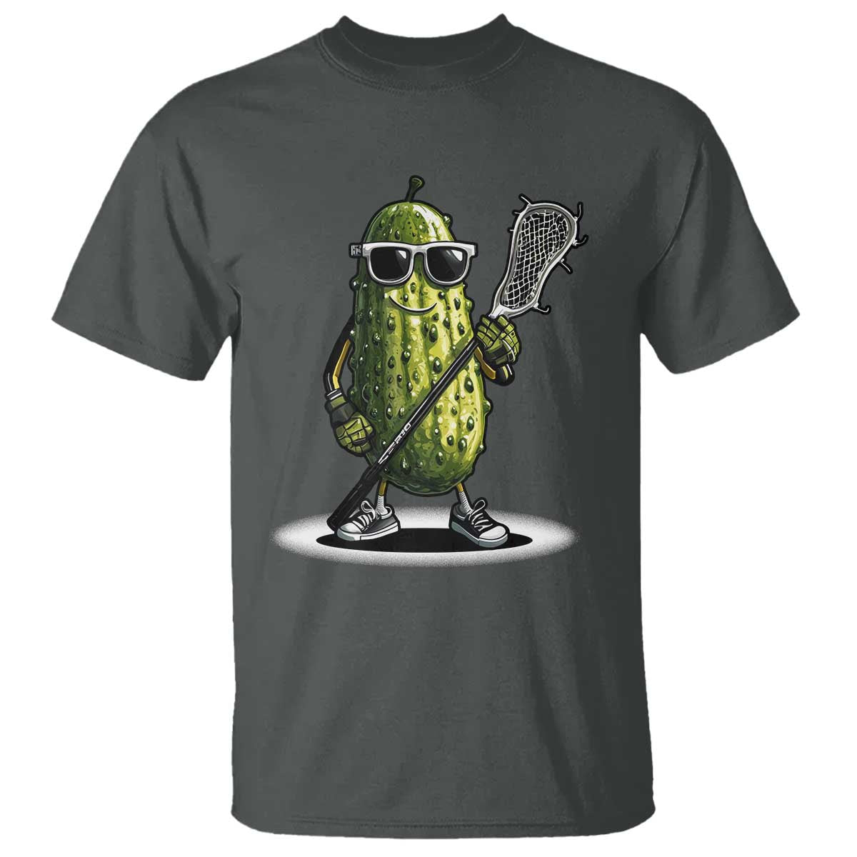 Funny Lacrosse T Shirt Pickle Playing Lax Lover Player - Wonder Print Shop