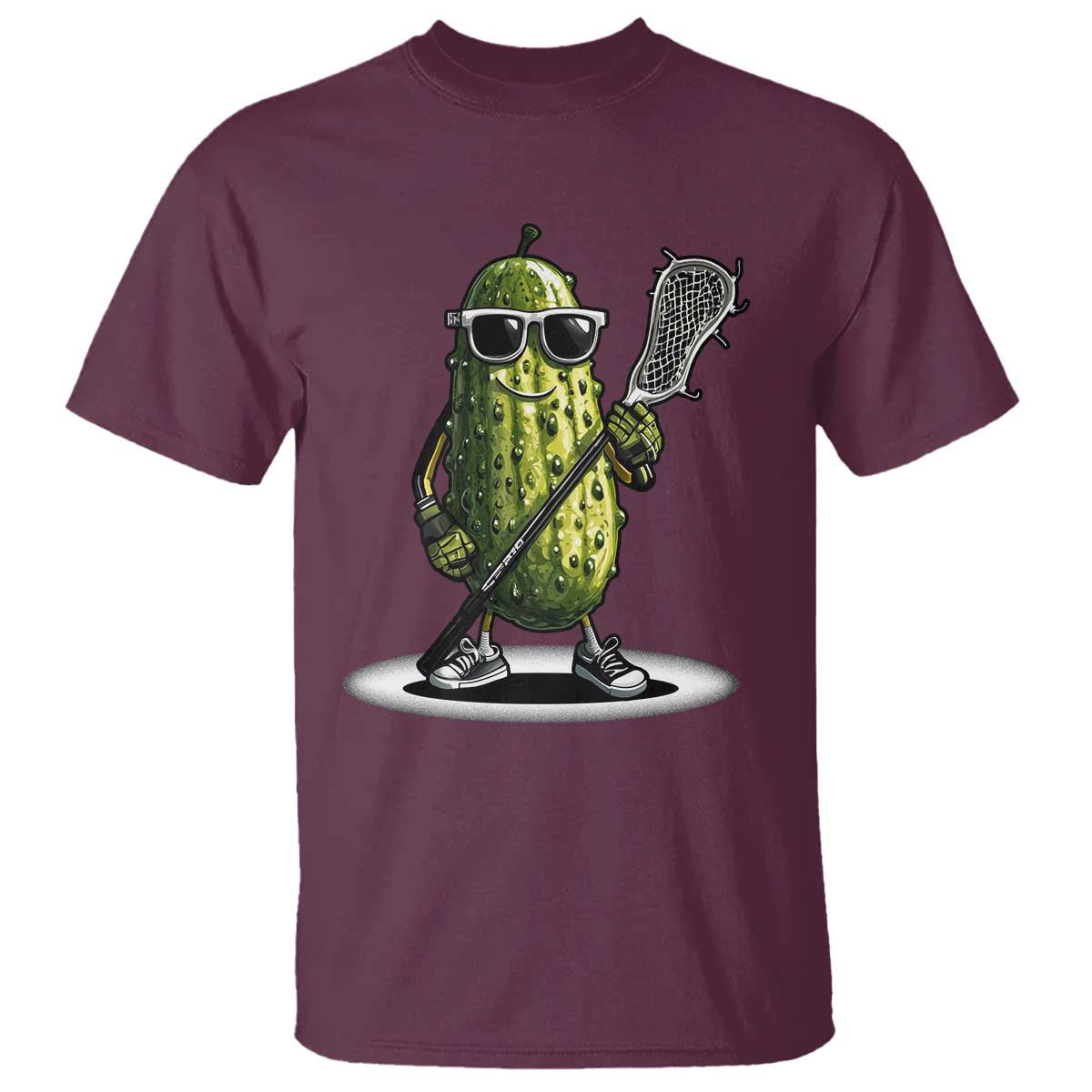 Funny Lacrosse T Shirt Pickle Playing Lax Lover Player - Wonder Print Shop