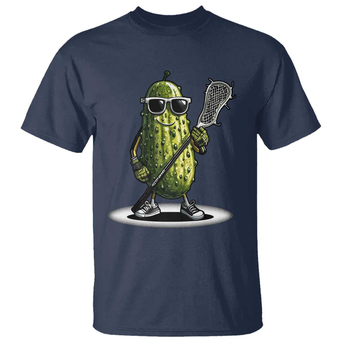 Funny Lacrosse T Shirt Pickle Playing Lax Lover Player - Wonder Print Shop