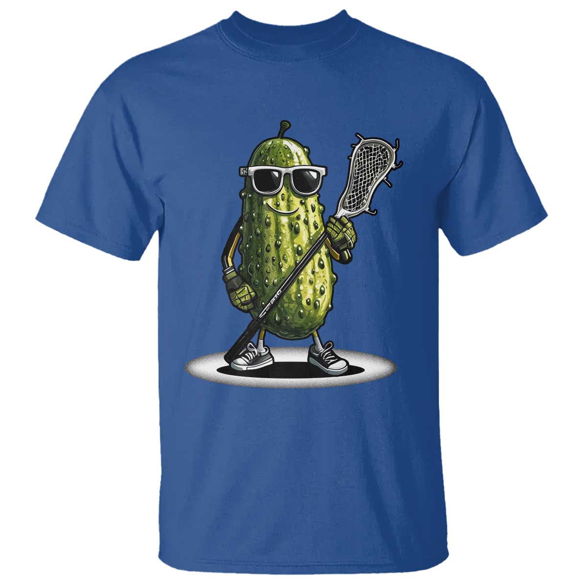 Funny Lacrosse T Shirt Pickle Playing Lax Lover Player - Wonder Print Shop