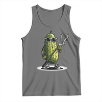 Funny Lacrosse Tank Top Pickle Playing Lax Lover Player - Wonder Print Shop