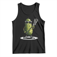 Funny Lacrosse Tank Top Pickle Playing Lax Lover Player - Wonder Print Shop