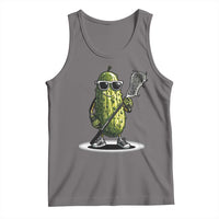 Funny Lacrosse Tank Top Pickle Playing Lax Lover Player - Wonder Print Shop