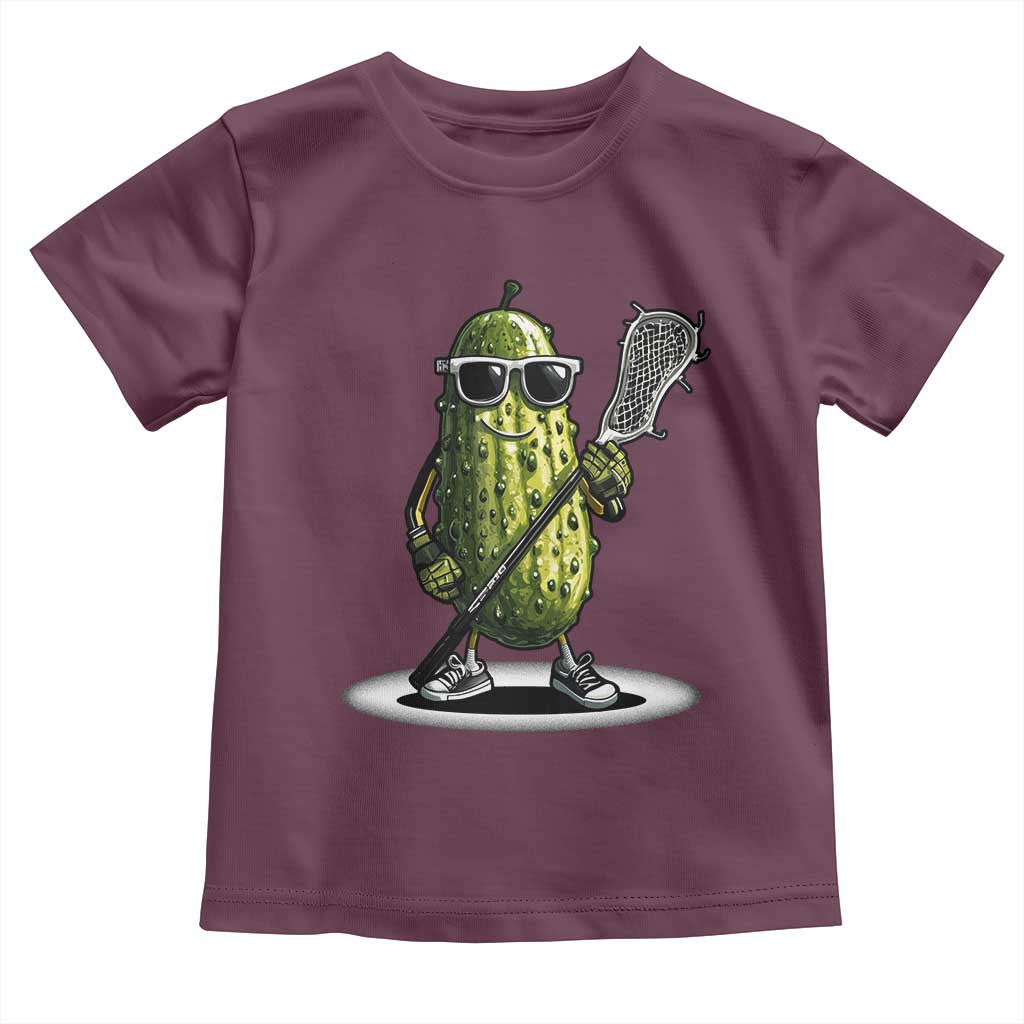 Funny Lacrosse Toddler T Shirt Pickle Playing Lax Lover Player - Wonder Print Shop