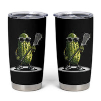 Funny Lacrosse Tumbler Cup Pickle Playing Lax Lover Player - Wonder Print Shop