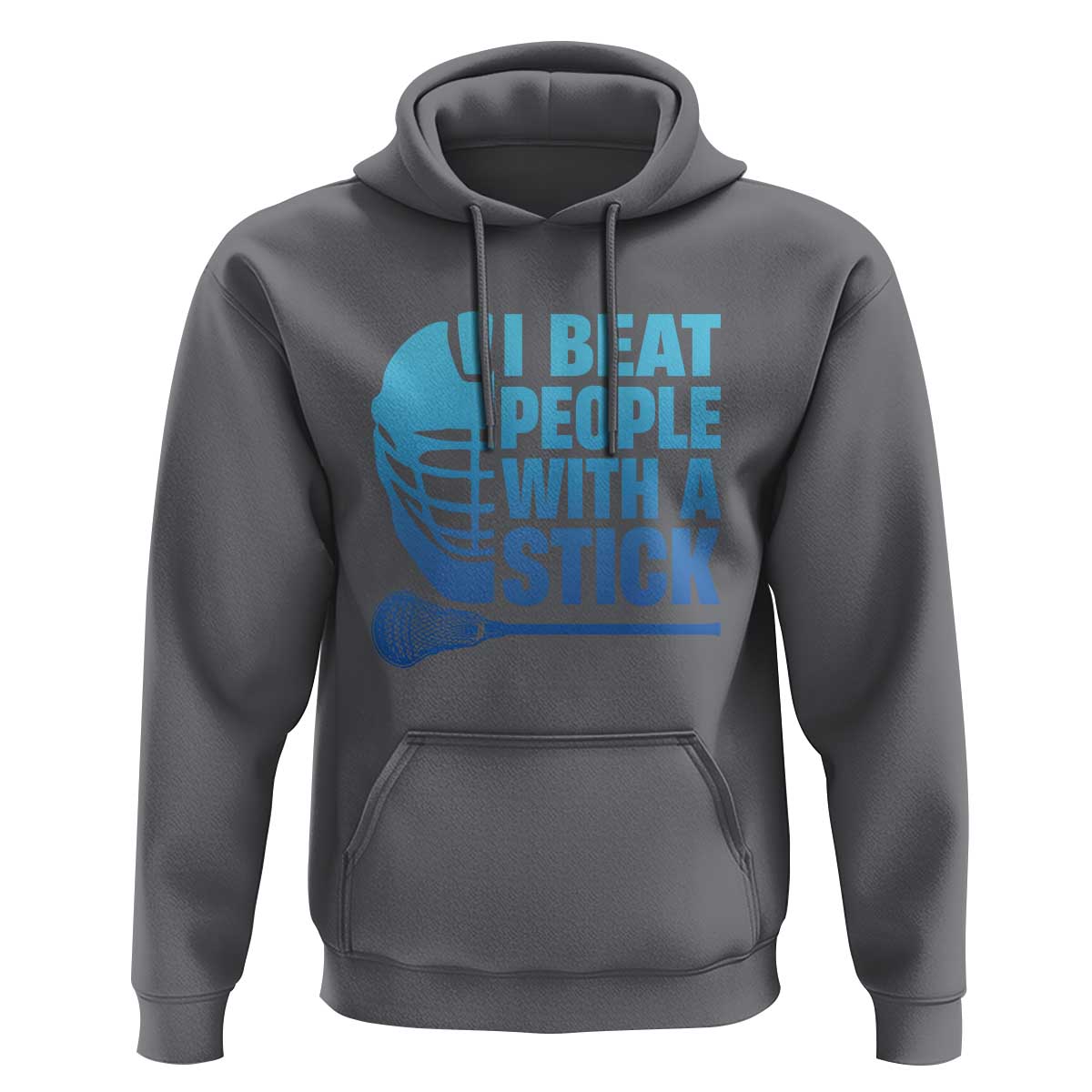 Funny Lacrosse Player Hoodie I Beat People With A Stick Funny Saying - Wonder Print Shop