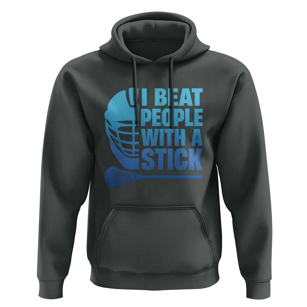 Funny Lacrosse Player Hoodie I Beat People With A Stick Funny Saying - Wonder Print Shop