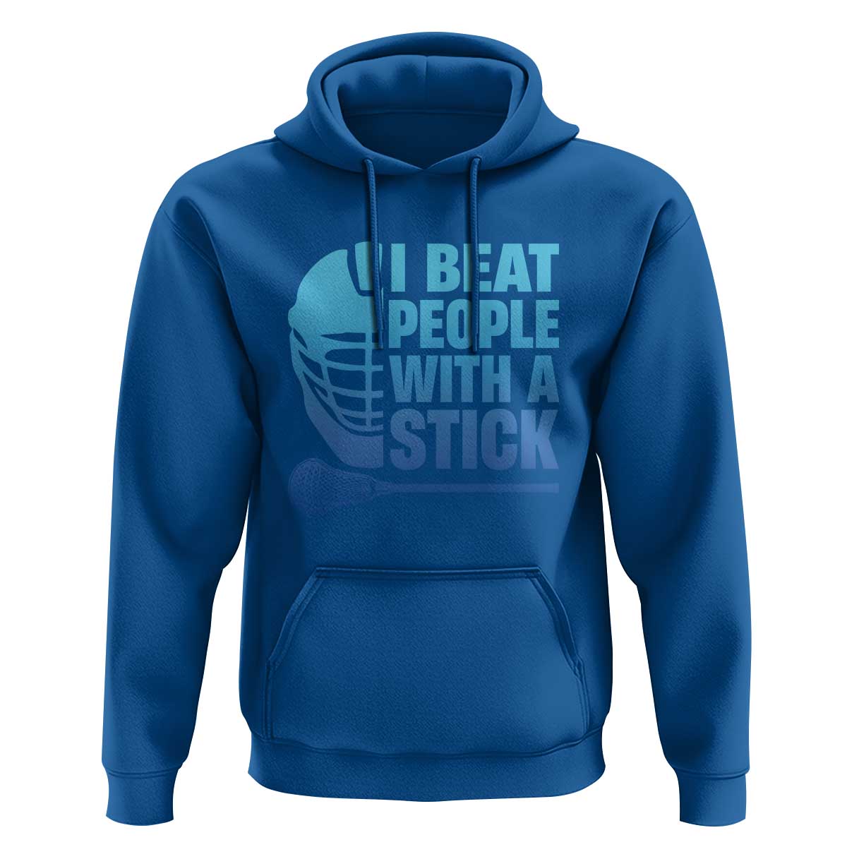 Funny Lacrosse Player Hoodie I Beat People With A Stick Funny Saying - Wonder Print Shop