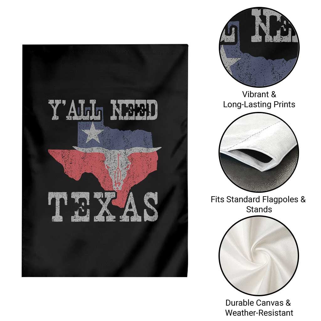 Yall Need Texas Garden Flag State Map Vintage - Wonder Print Shop
