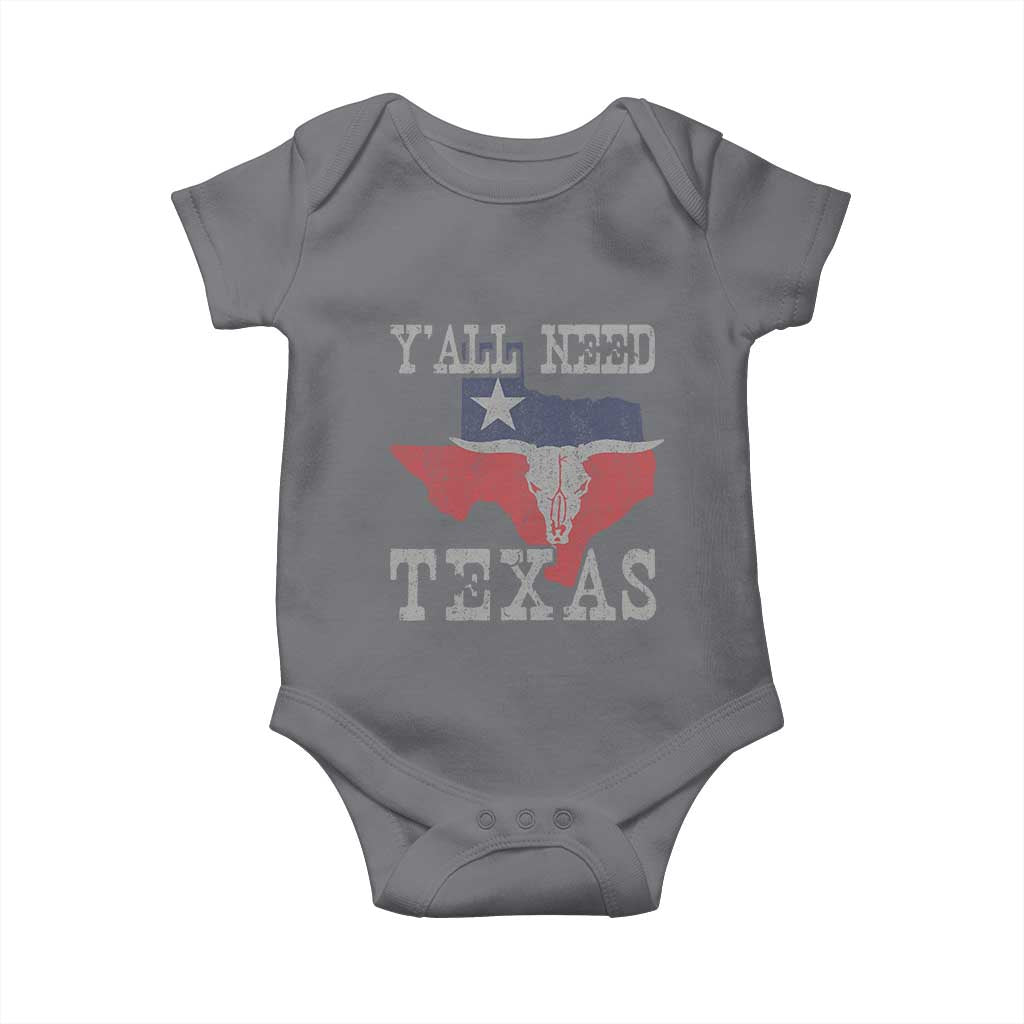 Yall Need Texas Baby Onesie State Map Vintage - Wonder Print Shop