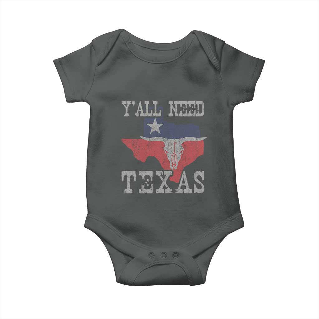 Yall Need Texas Baby Onesie State Map Vintage - Wonder Print Shop