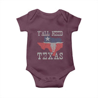 Yall Need Texas Baby Onesie State Map Vintage - Wonder Print Shop