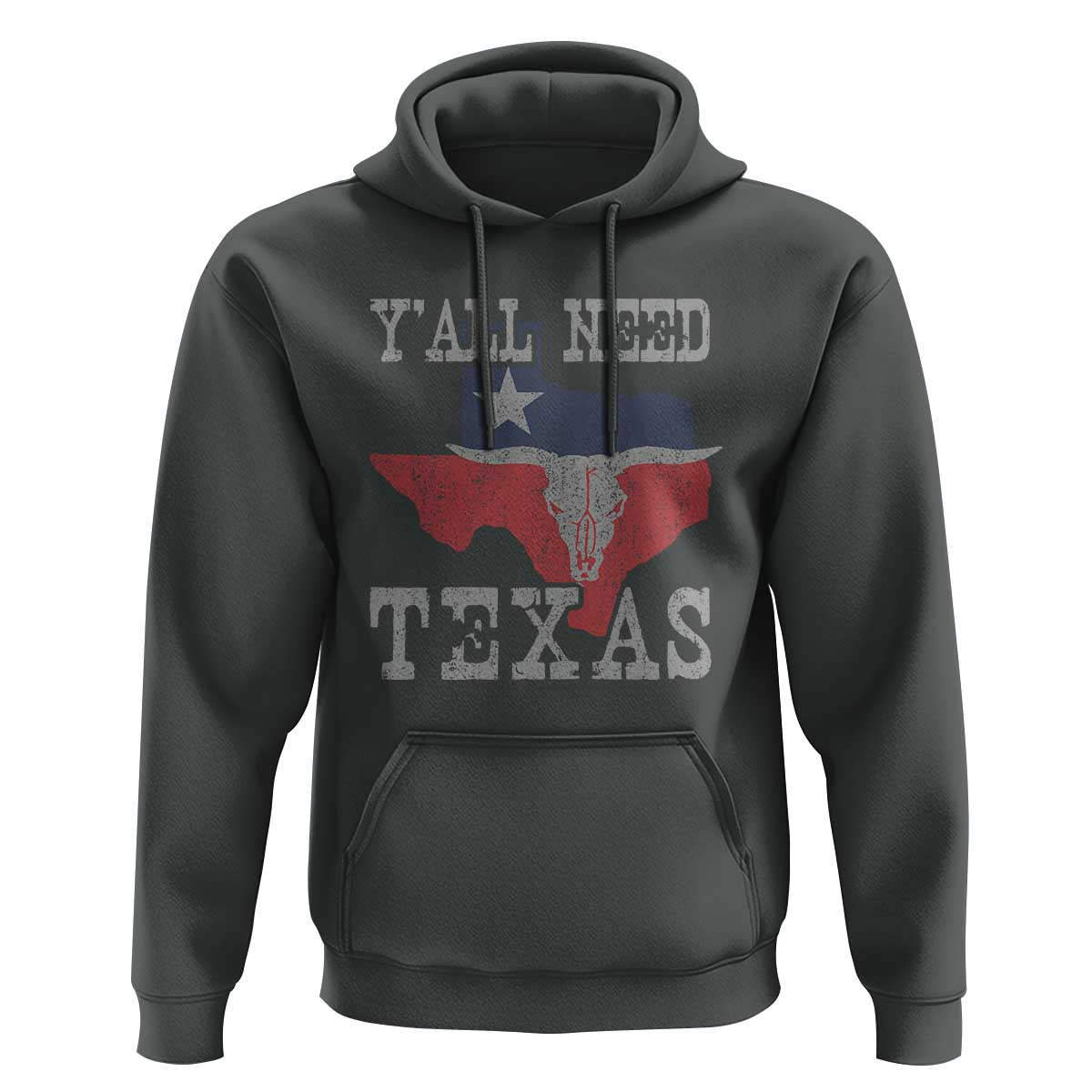 Yall Need Texas Hoodie State Map Vintage - Wonder Print Shop