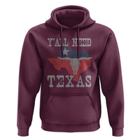 Yall Need Texas Hoodie State Map Vintage - Wonder Print Shop