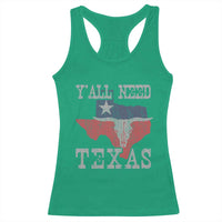 Yall Need Texas Racerback Tank Top State Map Vintage - Wonder Print Shop
