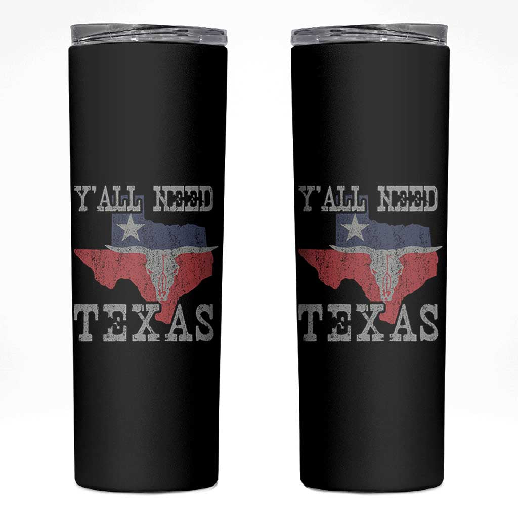 Yall Need Texas Skinny Tumbler State Map Vintage - Wonder Print Shop