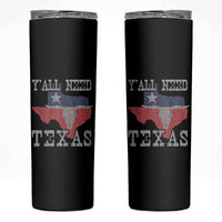 Yall Need Texas Skinny Tumbler State Map Vintage - Wonder Print Shop