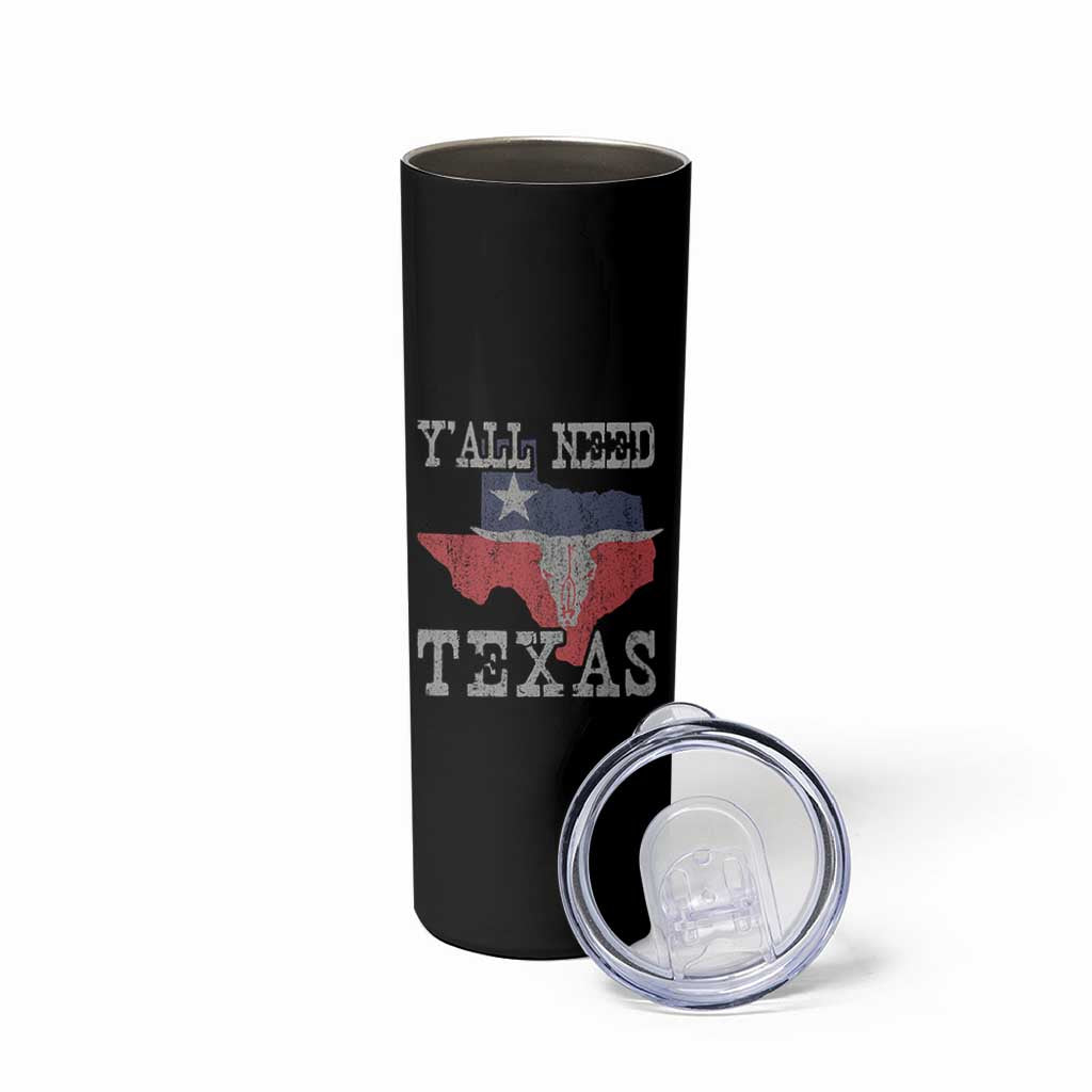Yall Need Texas Skinny Tumbler State Map Vintage - Wonder Print Shop