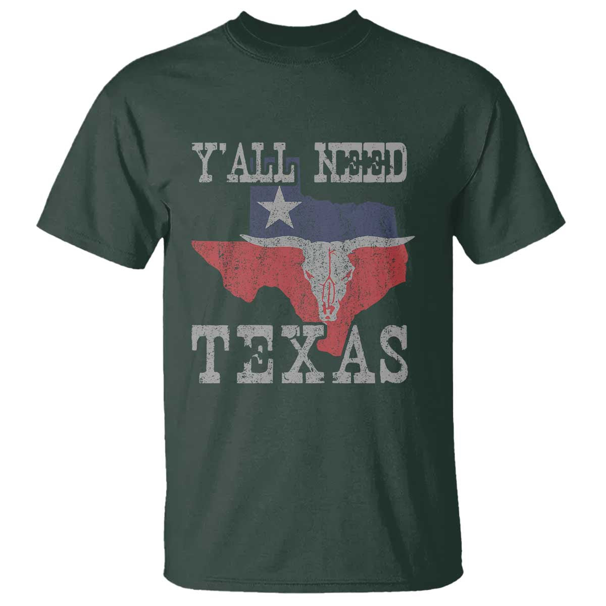 Yall Need Texas T Shirt State Map Vintage - Wonder Print Shop