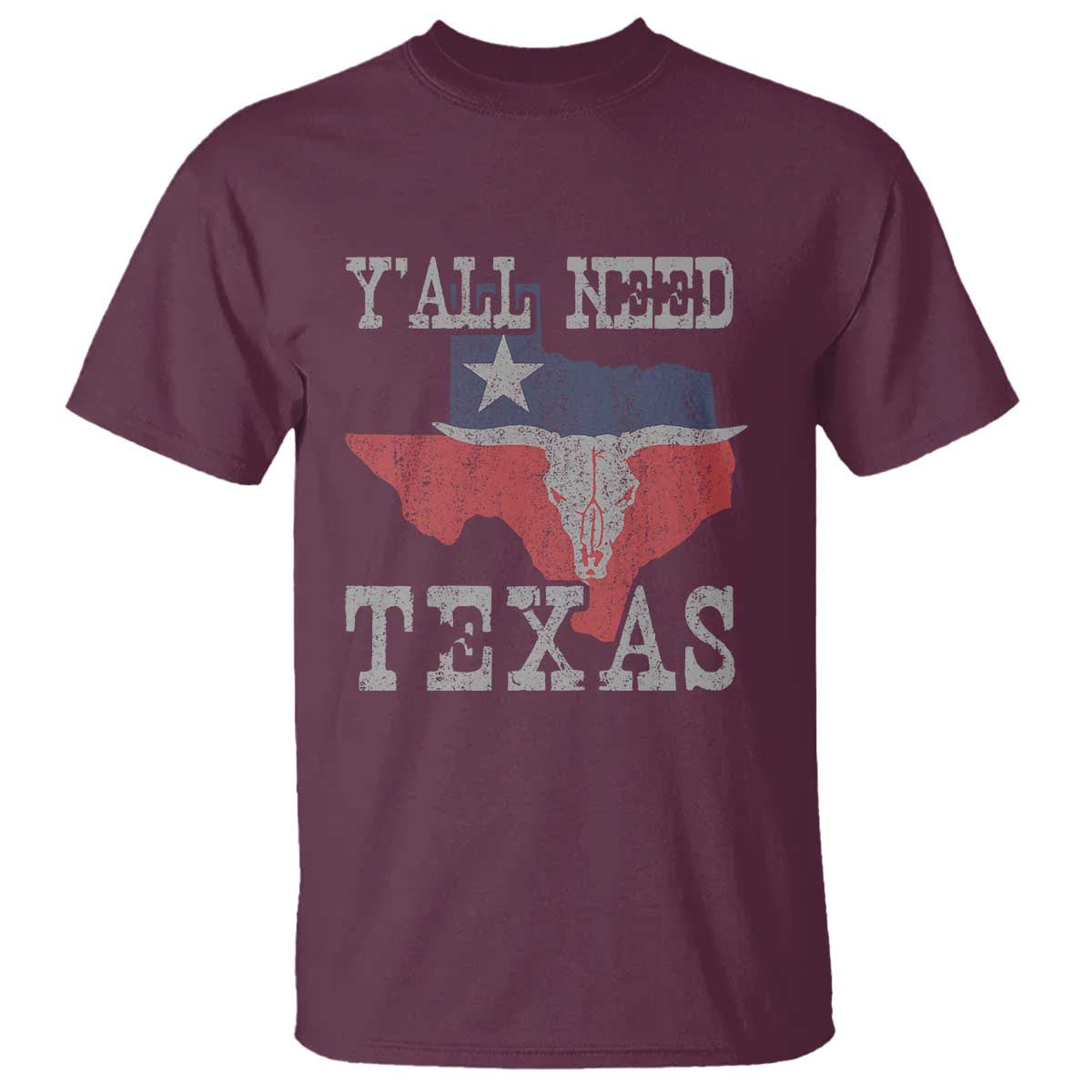 Yall Need Texas T Shirt State Map Vintage - Wonder Print Shop