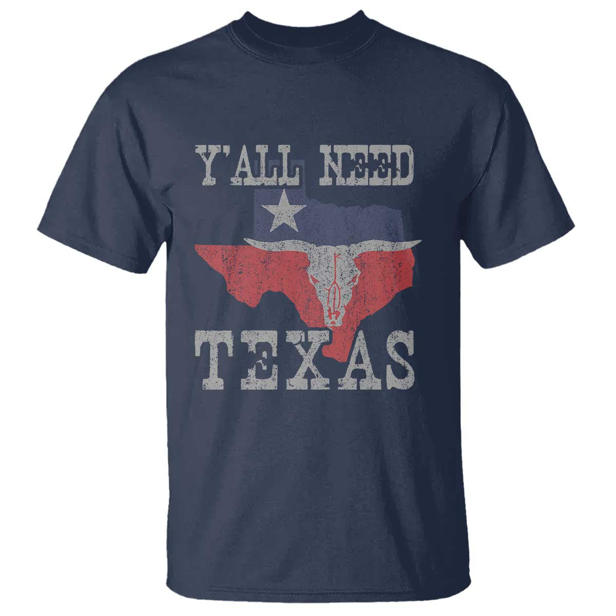 Yall Need Texas T Shirt State Map Vintage - Wonder Print Shop