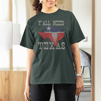 Yall Need Texas T Shirt For Women State Map Vintage - Wonder Print Shop