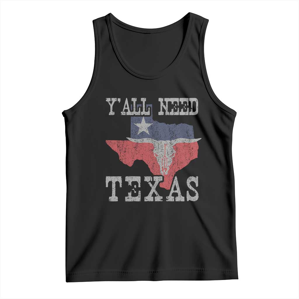 Yall Need Texas Tank Top State Map Vintage - Wonder Print Shop