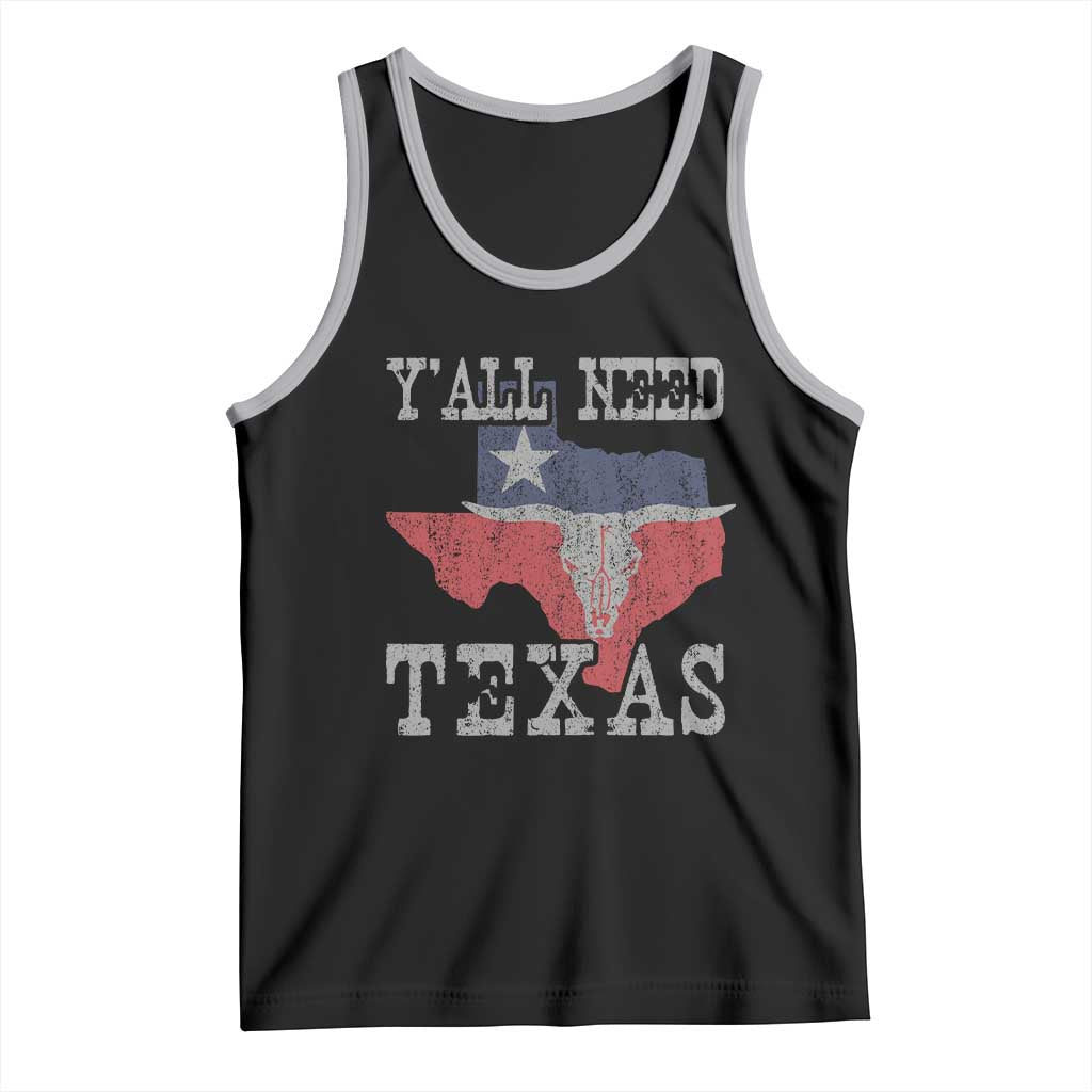 Yall Need Texas Tank Top State Map Vintage - Wonder Print Shop