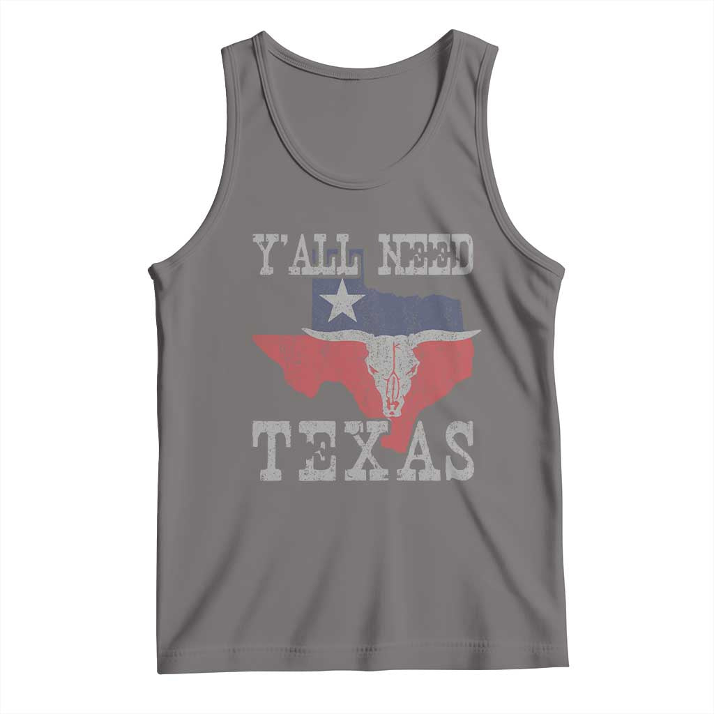 Yall Need Texas Tank Top State Map Vintage - Wonder Print Shop