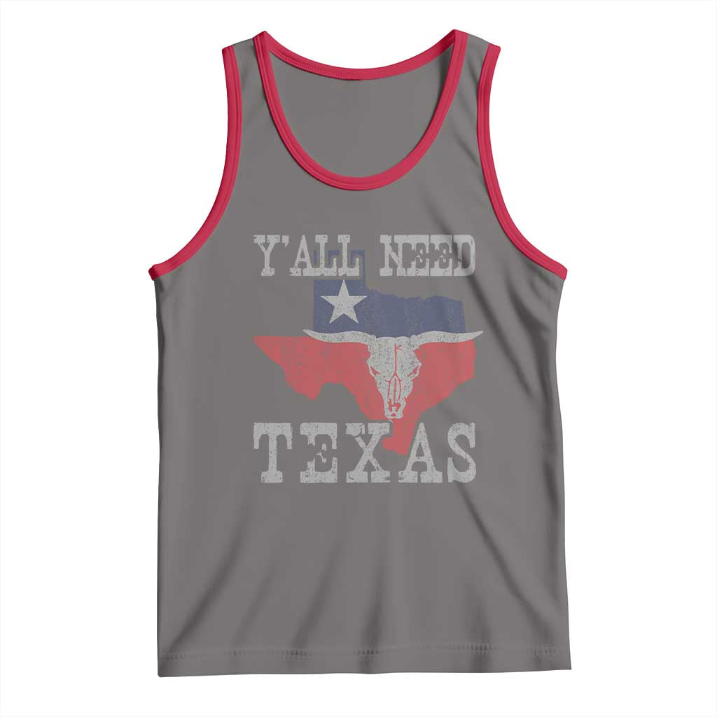 Yall Need Texas Tank Top State Map Vintage - Wonder Print Shop