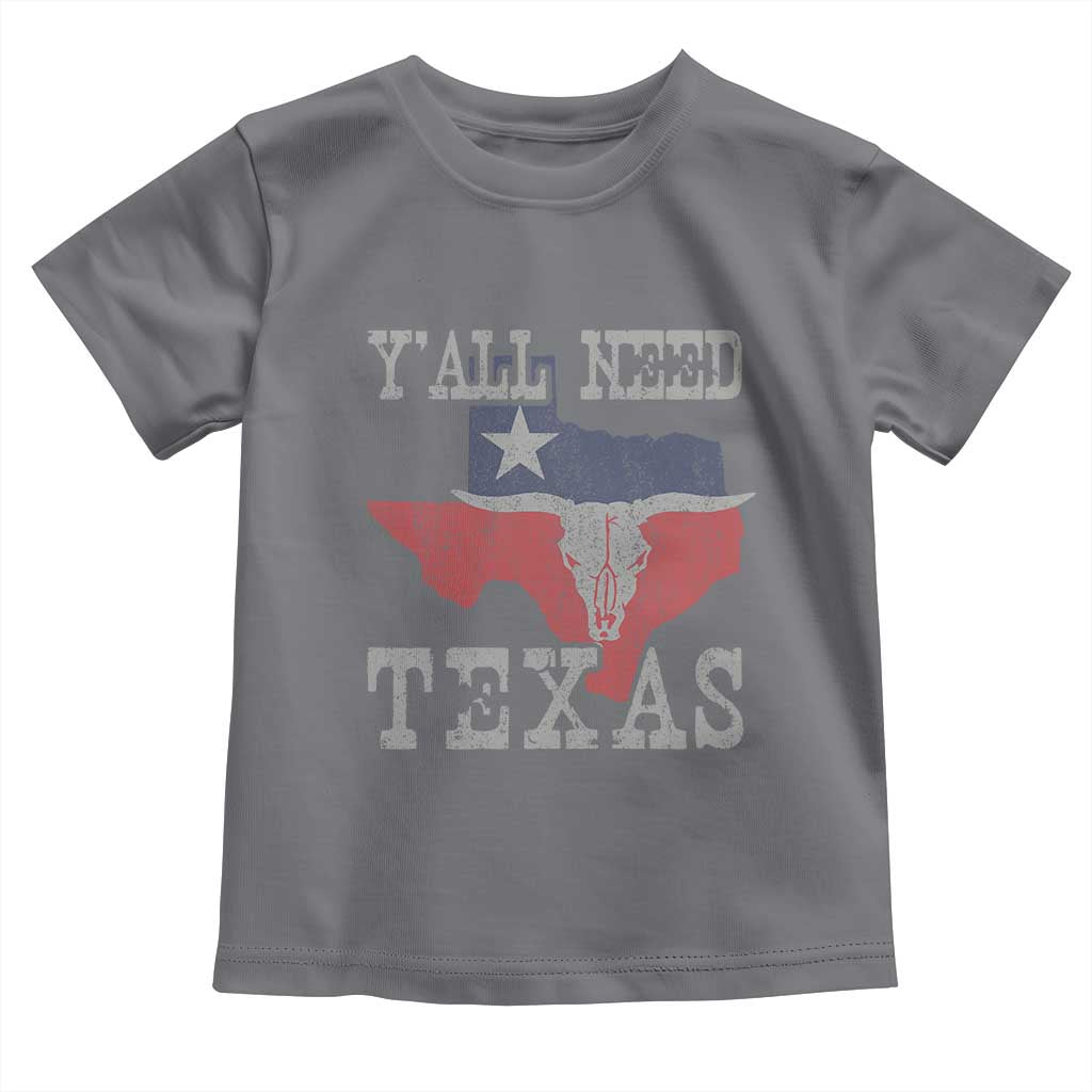 Yall Need Texas Toddler T Shirt State Map Vintage - Wonder Print Shop