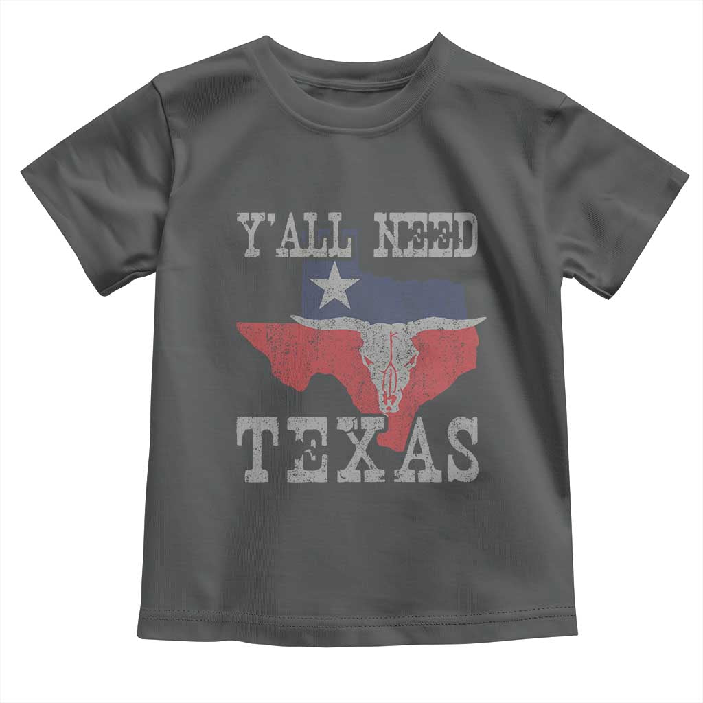 Yall Need Texas Toddler T Shirt State Map Vintage - Wonder Print Shop
