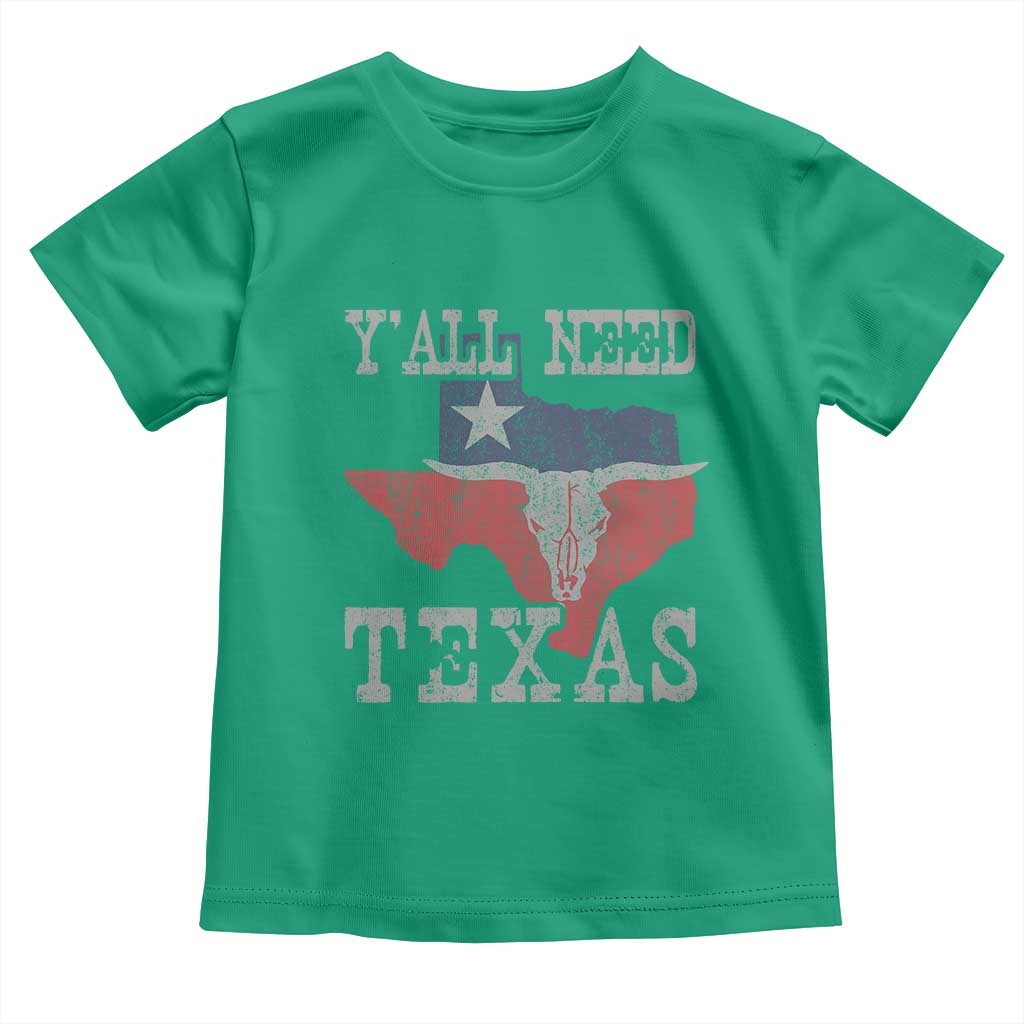 Yall Need Texas Toddler T Shirt State Map Vintage - Wonder Print Shop