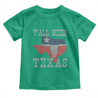 Yall Need Texas Toddler T Shirt State Map Vintage - Wonder Print Shop