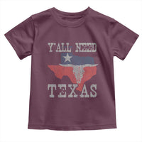 Yall Need Texas Toddler T Shirt State Map Vintage - Wonder Print Shop
