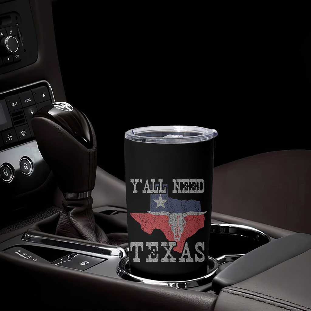 Yall Need Texas Tumbler Cup State Map Vintage - Wonder Print Shop