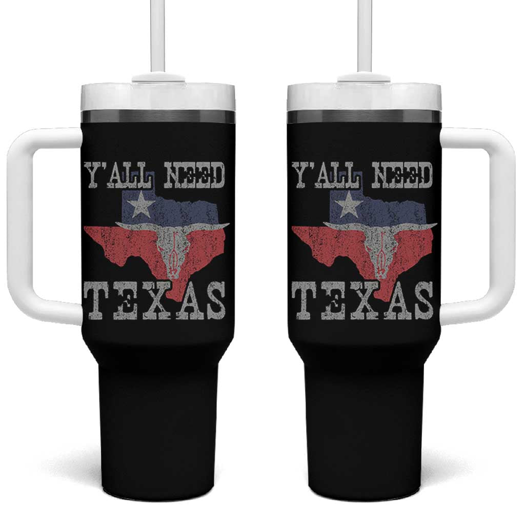 Yall Need Texas Tumbler With Handle State Map Vintage - Wonder Print Shop